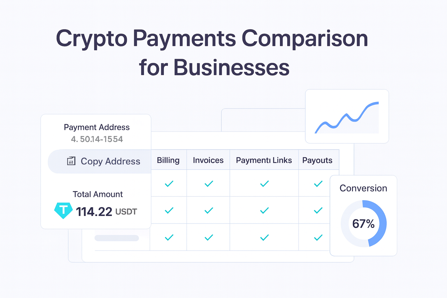 Crypto Payments Comparison for Businesses guide hero visual