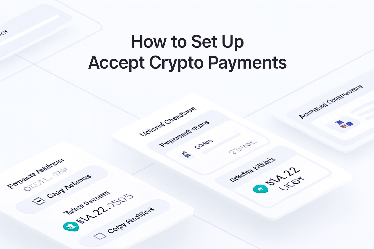 How to set up accept crypto payments guide hero visual