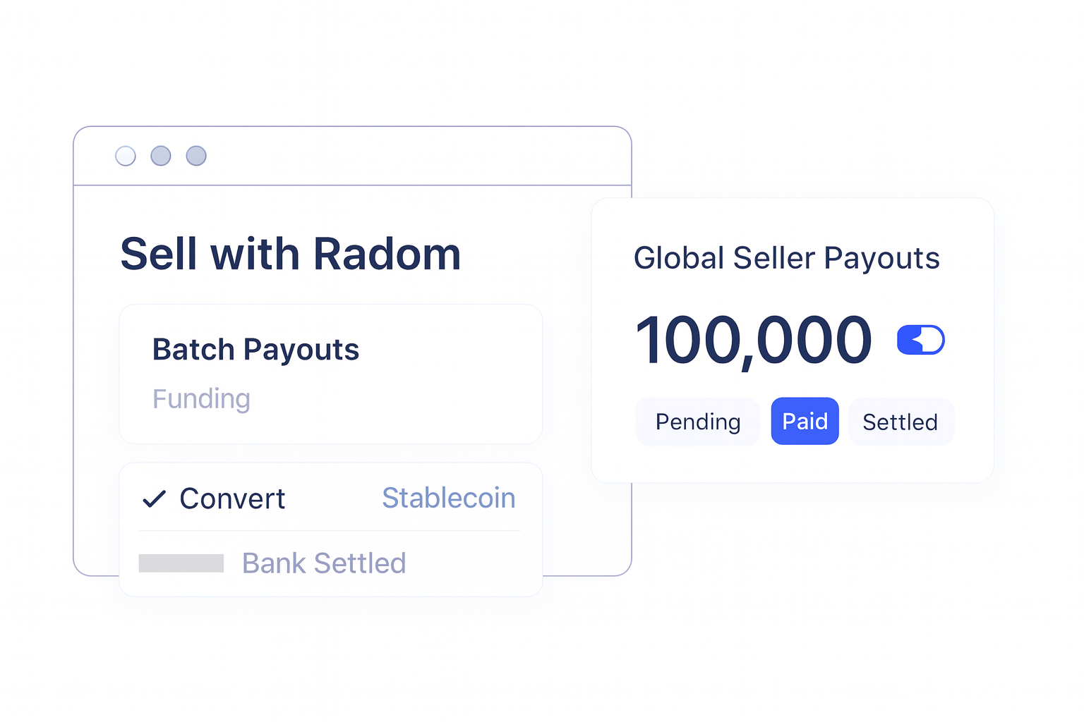 Radom vs Global Seller Payouts: A Comparison for Platforms guide hero visual