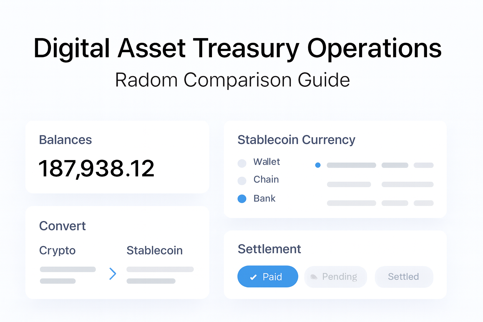 Digital Asset Treasury Operations: Radom Comparison Guide guide hero visual