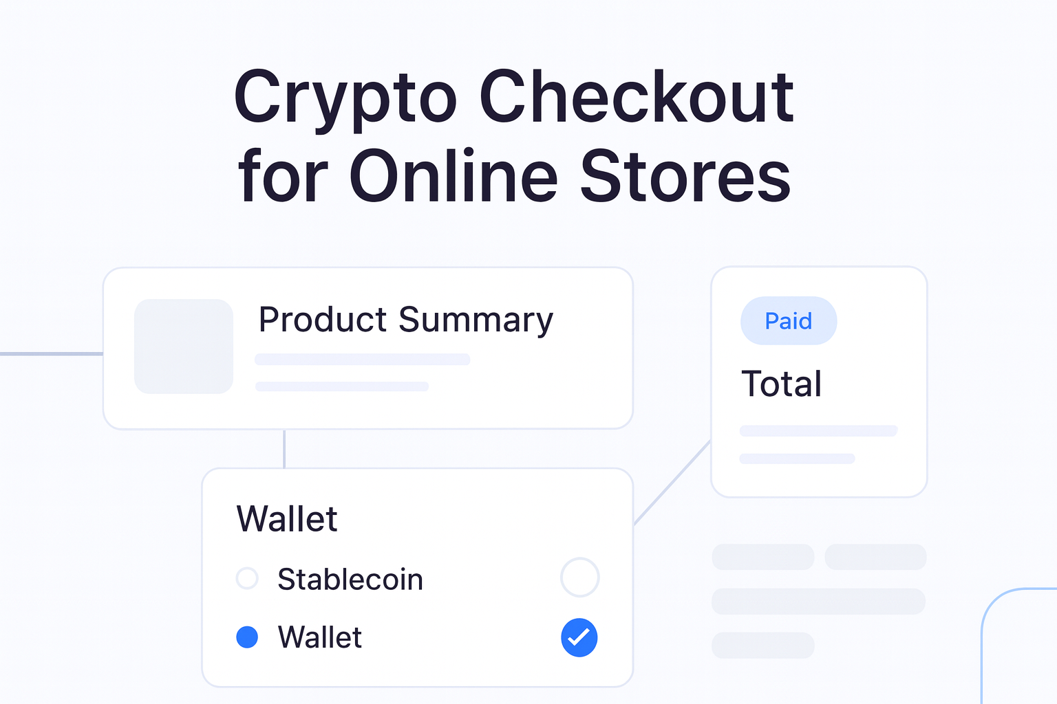 Crypto Checkout for Online Stores guide hero visual