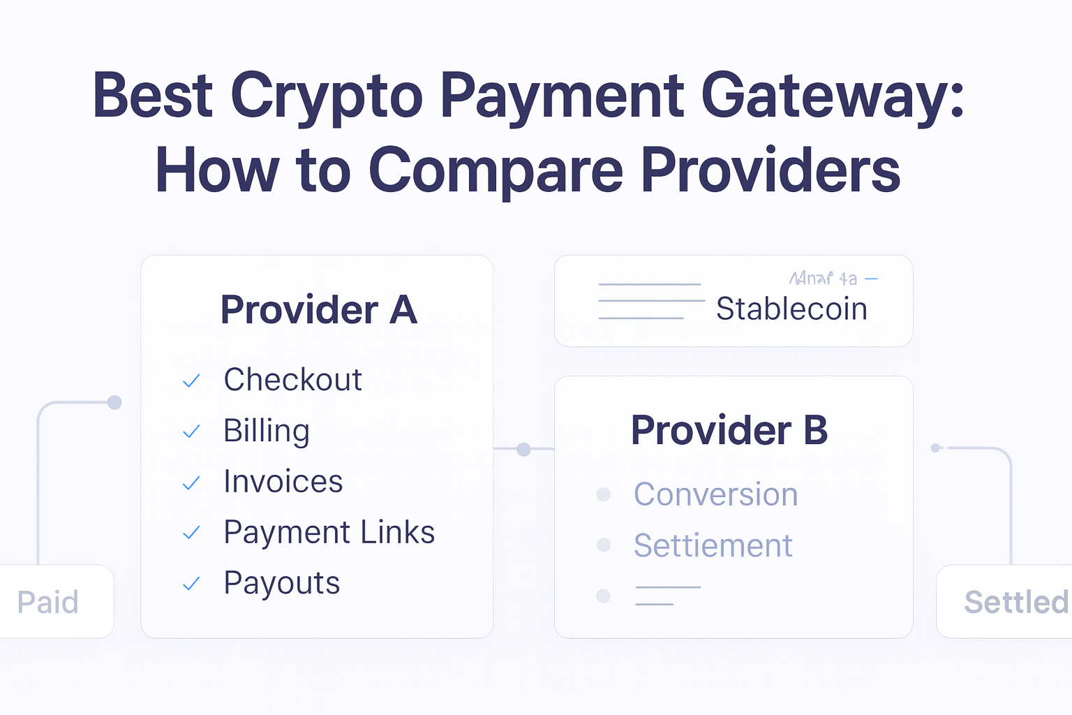 Best Crypto Payment Gateway: How to Compare Providers guide hero visual