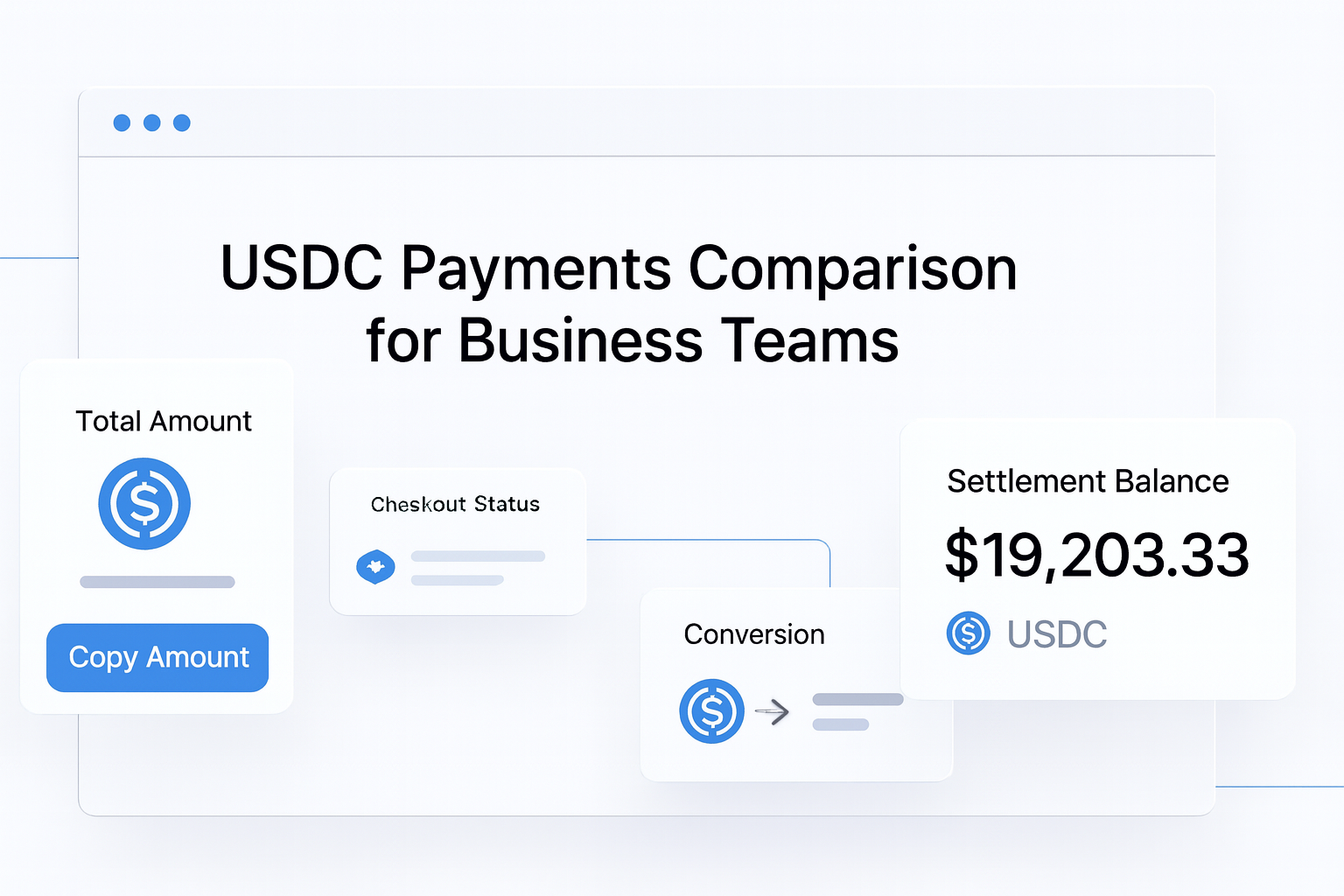 USDC Payments Comparison for Business Teams guide hero visual
