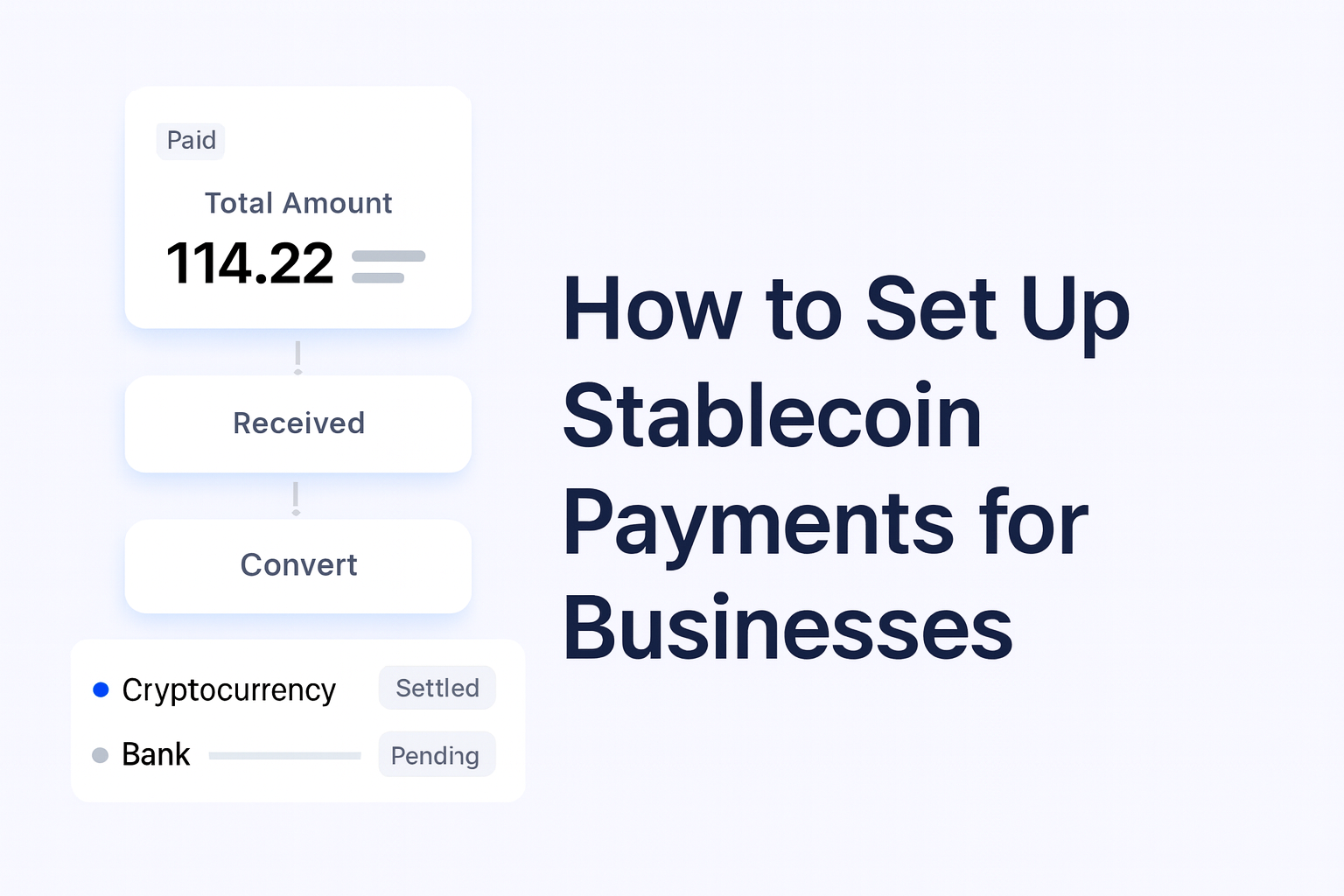 How to Set Up Stablecoin Payments for Businesses guide hero visual