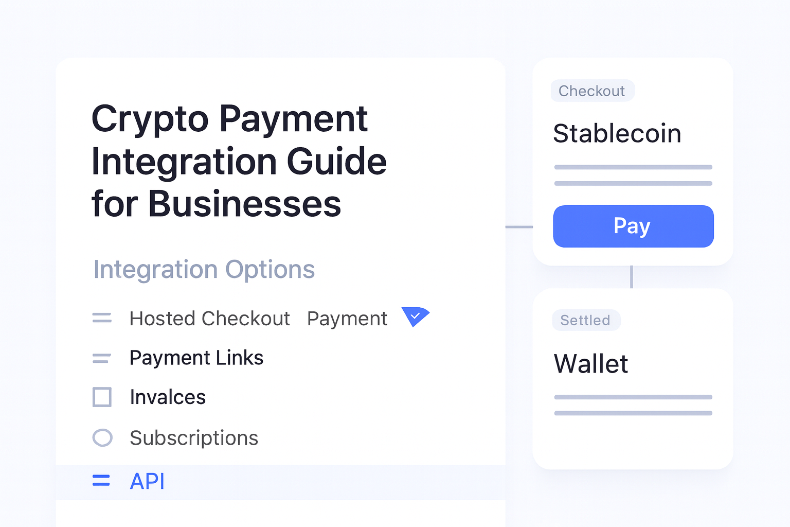 Crypto Payment Integration Guide for Businesses guide hero visual