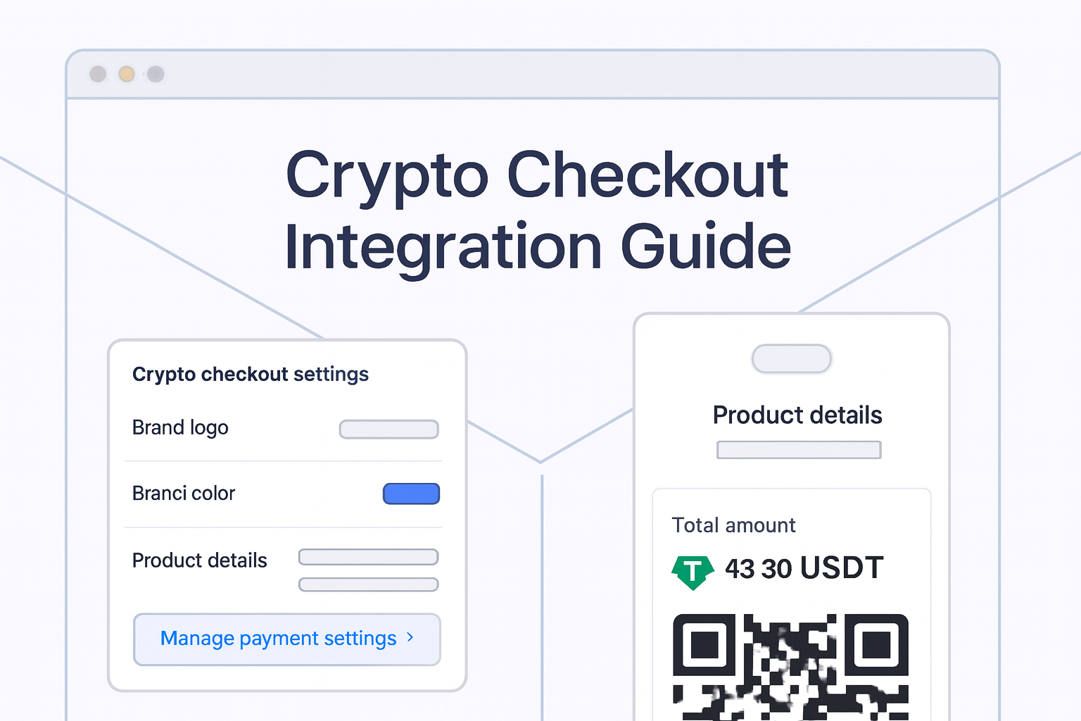 Crypto Checkout Integration Guide guide hero visual