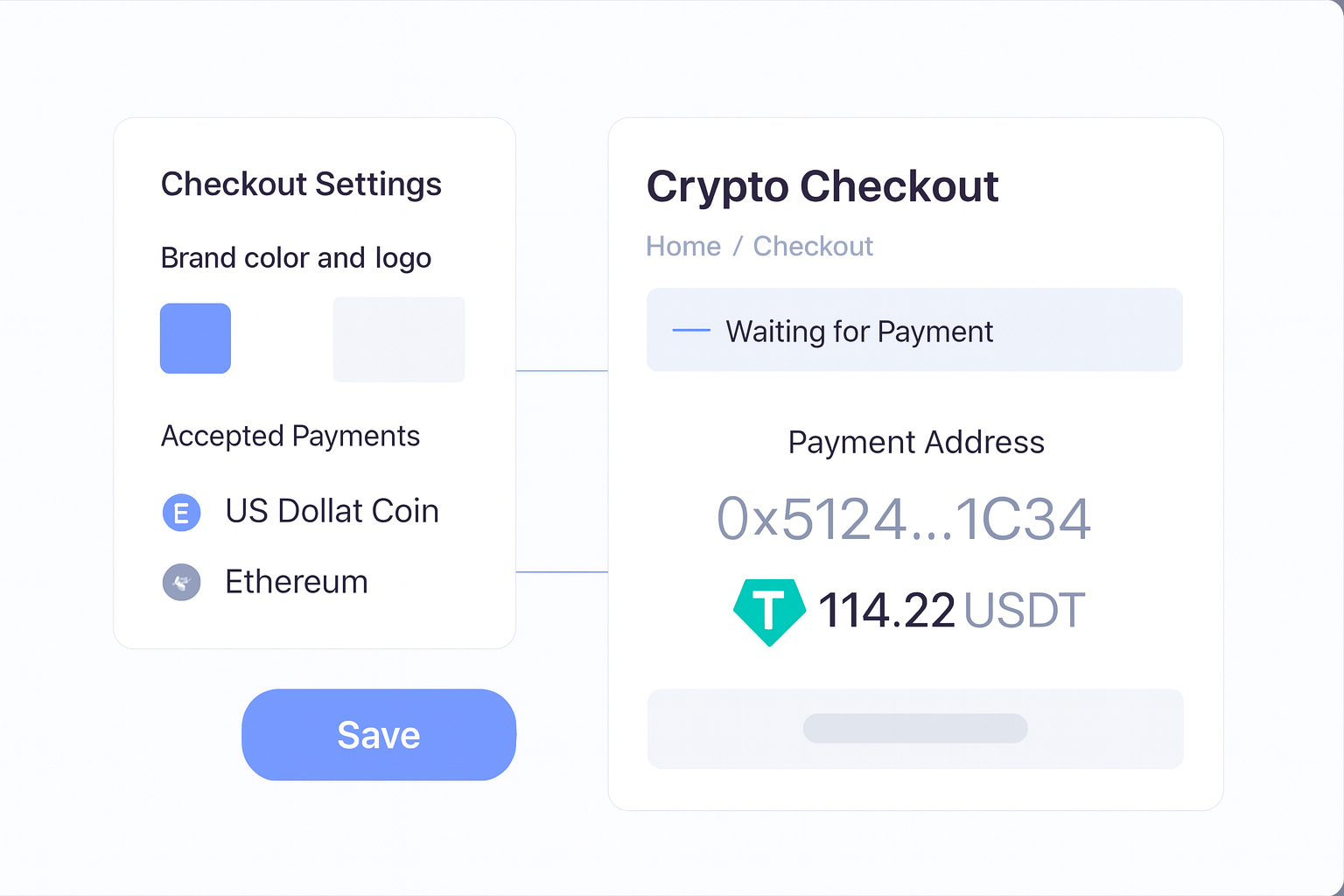 How to Set Up a Crypto Checkout Page decision support visual