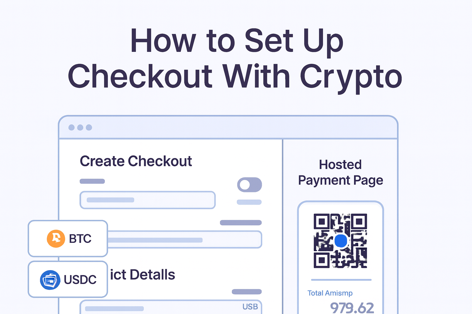 How to Set Up Checkout With Crypto guide hero visual