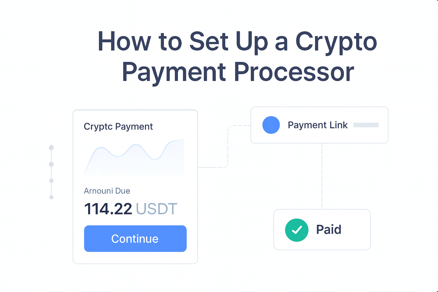 How to Set Up a Crypto Payment Processor guide hero visual
