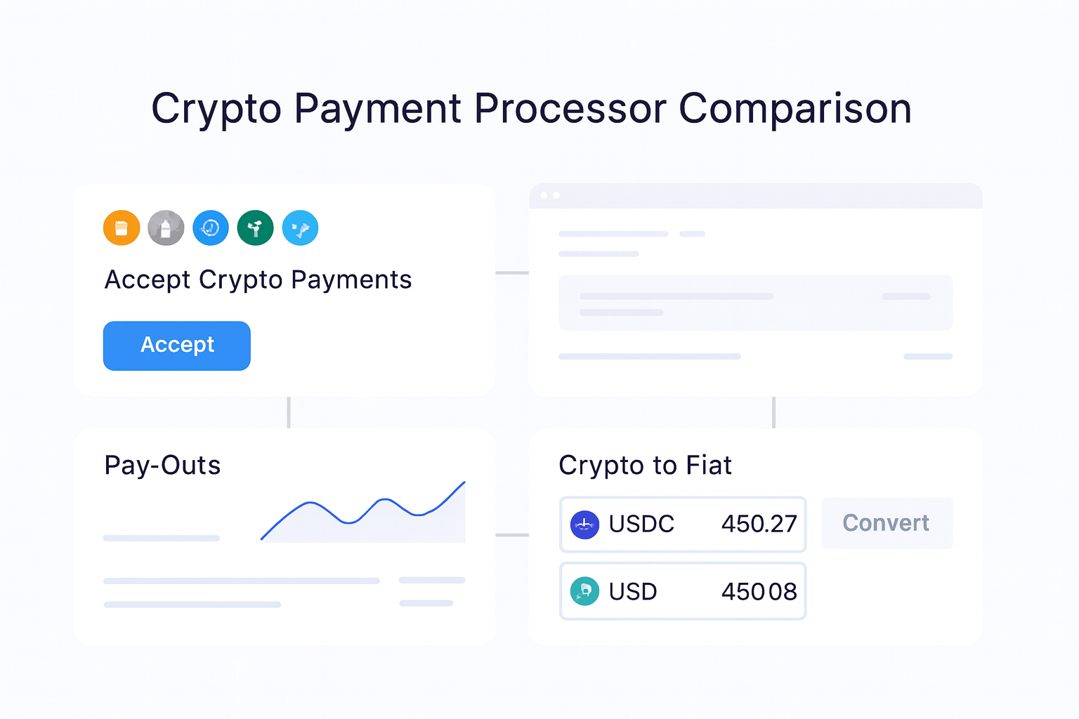 Crypto Payment Processor Comparison guide hero visual
