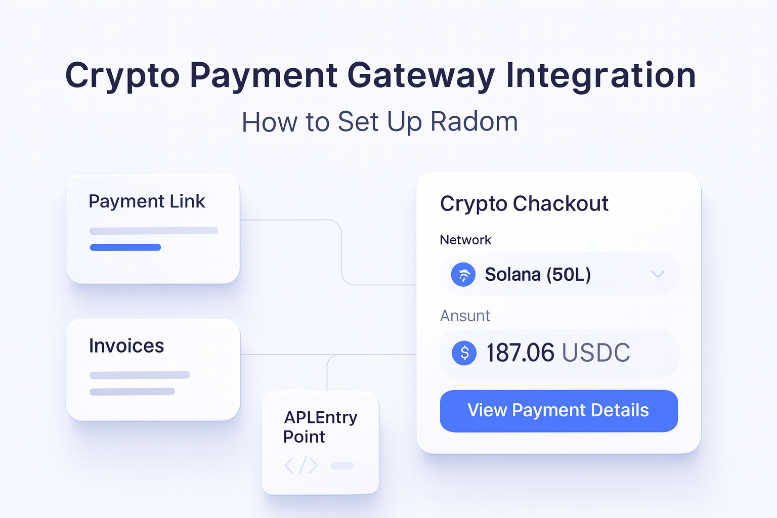 Crypto Payment Gateway Integration: How to Set Up Radom guide hero visual