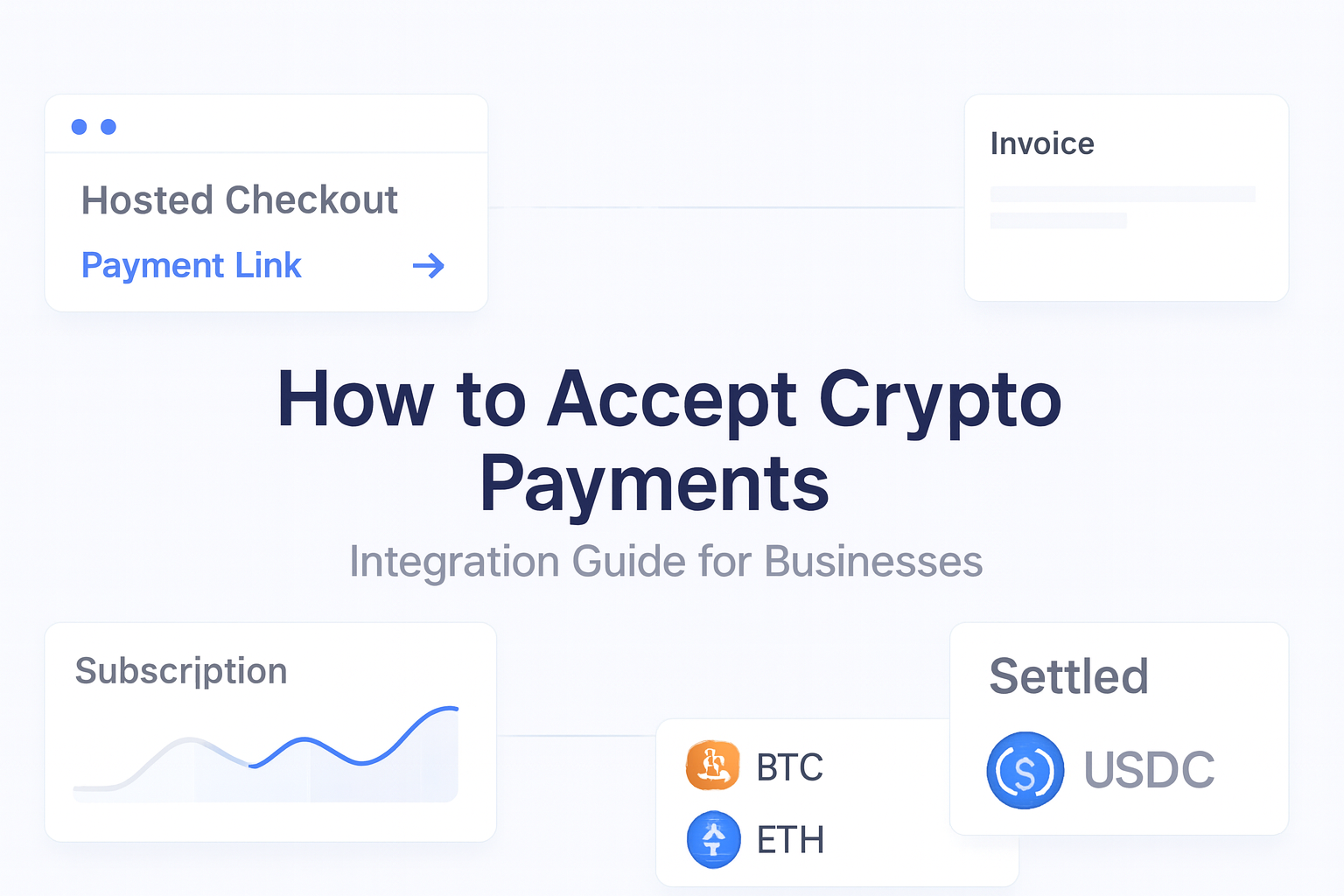 How to Accept Crypto Payments: Integration Guide for Businesses guide hero visual