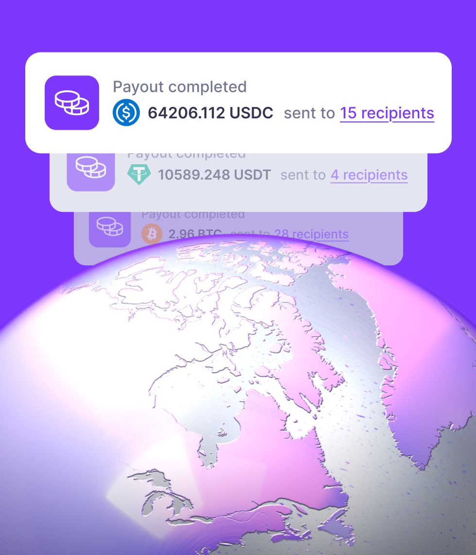Radom payout notification interface